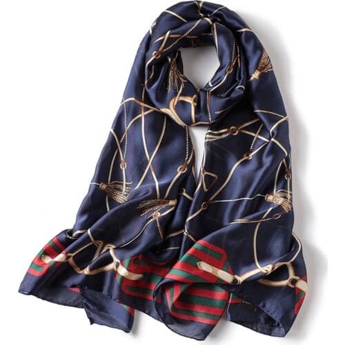 2019 Fashion women scarf silk scarves shawls and wraps long size soft bandana female foulard beach stoles