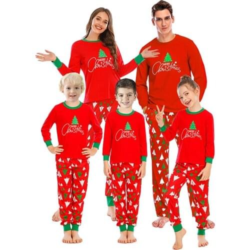 2021 Christmas Pajamas Family Matching Christmas Pjs Set Holiday Pajams For Dad Mom Kids Sleepwear