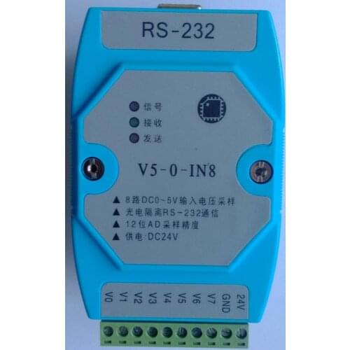 8-channel DC Voltage Lithium Storage Battery Inspection Instrument Analog to 232 Acquisition and Measurement Table MODBUS RTU