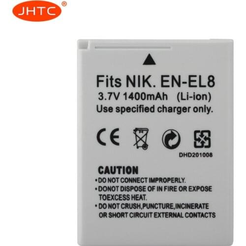 EN EL8 Camera Battery EN-EL8 1400mAh For NIKON CoolPix P1 P2 S1 S2 S3 S5 S50 S51 S52 PM087 MV12 Batteries