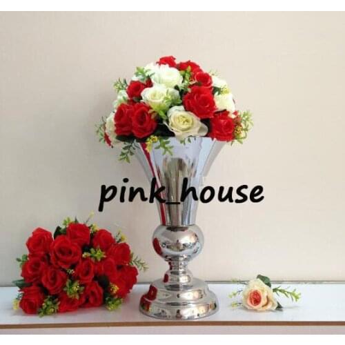 Table Centerpiece 40 cm( 15.7") Tall Gold Wedding flower vase flower stand wedding decoration 10pcs/lot