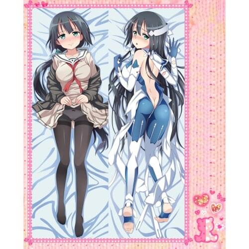 Anime Cartoon Yuuki Yuuna wa Yuusha de Aru Double Bolster Hugging Pillow Case Pillow Cover Pillowcase Peach Skin 2 Way No.64018