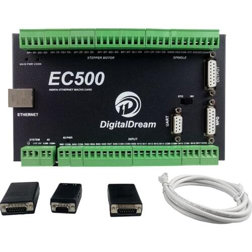 EC500 CNC Mach3 Ethernet Motion Controller EC500 460kHz 3/4/5/6 Axis Motion Control Card for milling machine