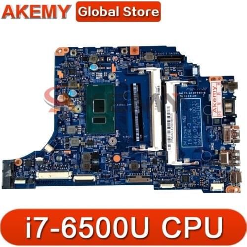 Akemy laptop Motherboard For ACER Aspire V3-372 i7-6500U Mainboard 15208-3 SR2EZ DDR3