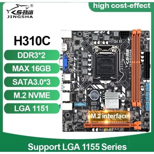 H310 DDR3 Motherboard LGA 1151 Processor 3 * Sata3 support M.2 Interface and both NGFF Nvme protocol