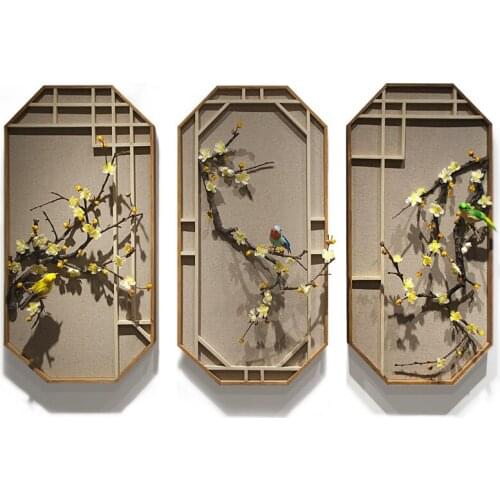 New Chinese style home creative Wall Decoration pendant study decoration Interior Decoration pendant