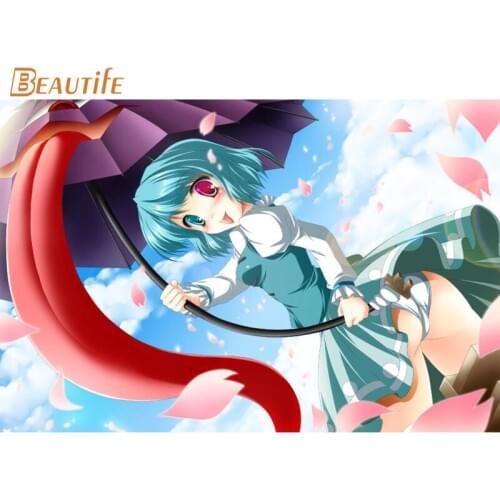 New Arrival TouHou Project Poster Cloth Silk Poster Home Decoration Wall Art Fabric Poster Print 30X45cm,40X60cm.50X75cm,60X90cm