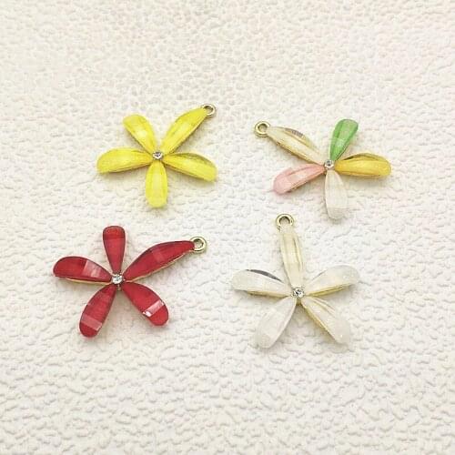 New arrival! Random Mix color 39x33mm 30pcs Zinc alloy Leaf shape charm for earrings,Earring parts,jewelry findings