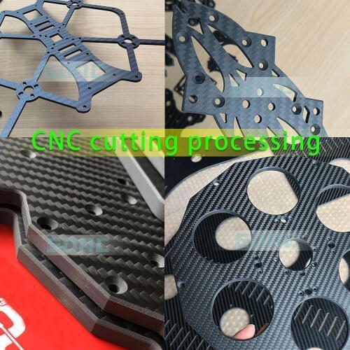 CNC cutting processing plates for 3K Full Carbon fiber sheet twill matte plate for Drones FPV Helicopters RC model