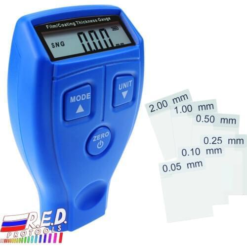 Portable Film Coating Thickness Gauge Tester Meter, Automotive Car Nondestructive, Non-magnetic Coating on Metal Manufacturing