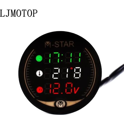 Night Vision Motorcycle Meter Time Temperature Voltage Table For MOTO V7 Stone/Special V9 BobbeR/RoameR