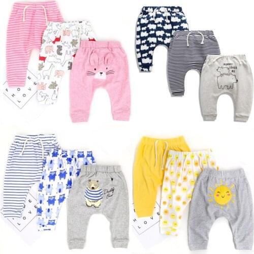 Baby harem pants boys and girls trousers spring and autumn childrens clothing pants children girls newborn 100% cotton 3pcs/set