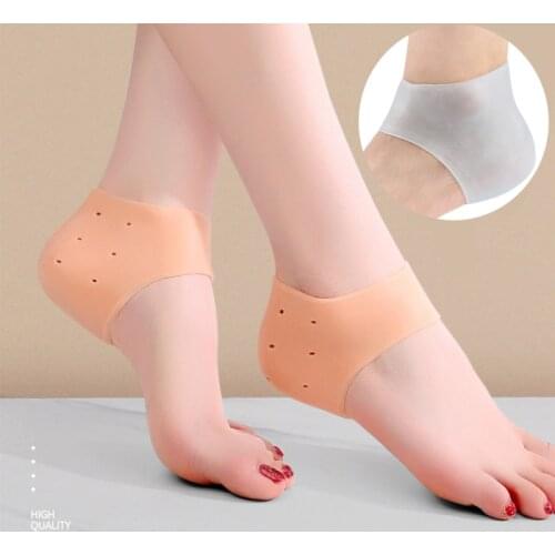 Silicone Heel Protector Protective Spur Pads for Relief Plantar Fasciitis Reduce Pressure on Heel Foot Skin Care Protectors