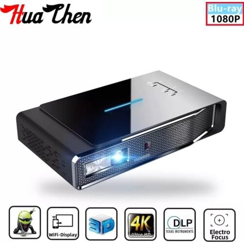V5 Smart Android 9.0 DLP Laser Portable Mini 1080P 4K 300 inch Bluetooth 2.4/5G Wifi teléfono móvil con 3D Ultra HD Projector