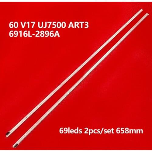 2pcs/set LED Backlight Strip for L G 60SJ8000 60SJ810V 60UJ7700 60UJ7588 6922L-0214A 60 V17 UJ7500 ART3 R L LC600EGE FK M1