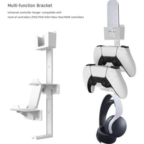 Universal Wall Mount Stand Bracket Switch Controller Headset Holder Hanger Remote Control Shelf Hook for PS5 PS4 Xbox One Series