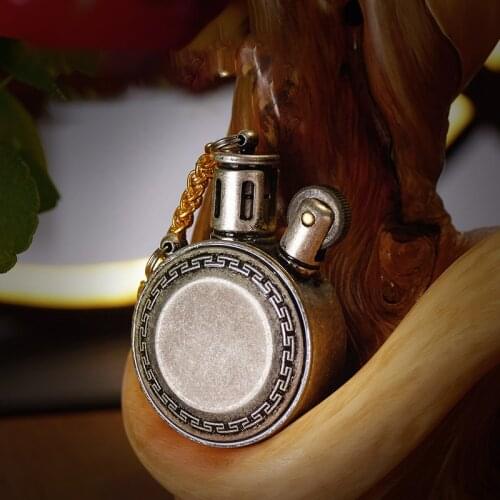 Mini Vintage Retro Grinding Wheel Kerosene Lighter Classic Trend Wear-resistant Scratch-resistant Zinc Alloy Stain Metal