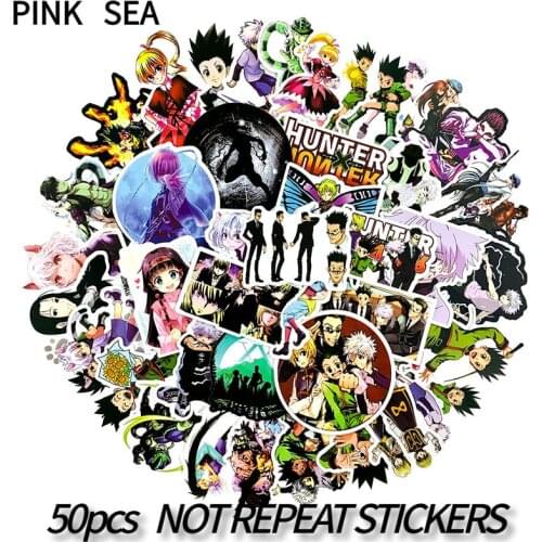 10/30/50Pcs/Set Japanese Anime HUNTER X HUNTER Cartoon Stickers For Childrens Toy Laptop Luggage Motorcycle Phone Skateboard