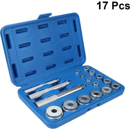17Pcs Car Bearing Detacher Truck Bearings Disassembling Tool Bearing Dismounting Tools Truck Car Disassemble Detacher Teardown