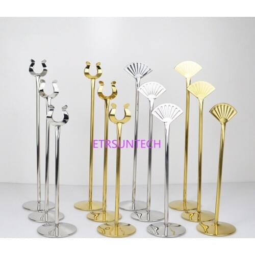 TOP Gold stainless steel table number holders wedding party table number stands Large Size 10/12/14 inch table number frame