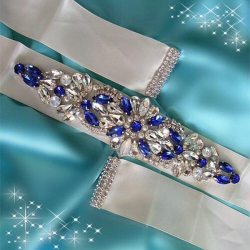 30pcs)Wholesale handmade beaded bridal wedding sash crystal rhinestone appliques for wedding evening dress belt WDD0732