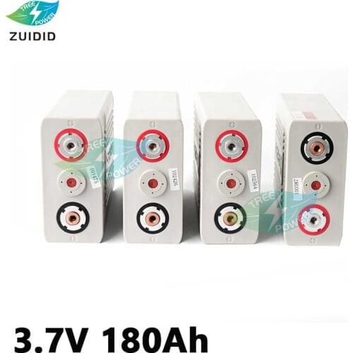 8pcs Brand new 180AH Lifepo4 cell grade A 180AH DIY 12V200AH 24V200AH 48V200AH battery pack for solar EV RV BOAT