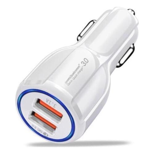 Dual USB Quick Charge 3.0 Car Charger For iPhone Samsung Huawei Xiaomi USB Type-C Fast Charging Car Phone Charger