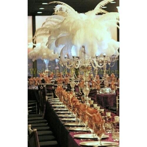 Free Shipping 90cm(H) crystal table centerpiece Wedding 5 arm candle holder candelabra Wedding decoration