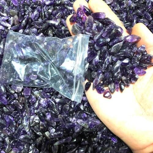 Special price natural amethyst demagnetization stone bracelet purification gravel keep salt water SPAR pendant