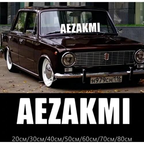 CS-10203# Vinyl Decal AEZAKMI Car Sticker Reflective Waterproof Auto Decors on Truck Bumper Rear Window
