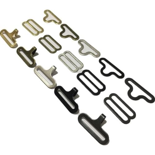 50 sets Bow Tie Hardware Sets Necktie Hook Bow Tie or Cravat Clips Fasteners to Make Adjustable Straps on Bow Ties hook Neckties