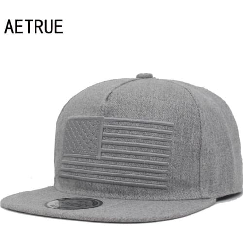 AETRUE Hip Hop Snapback Caps Men Female Bone Flat Hats Caps For Men Women Casquette Male Fashion Embroidery Snapback Hat Caps