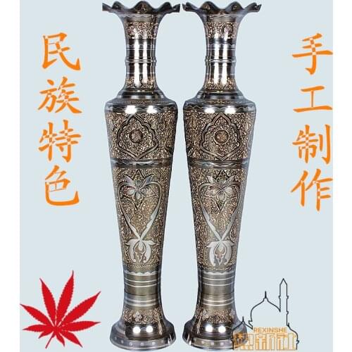 Pakistan bronze art bronze vase vase new M-112 large 1M mill