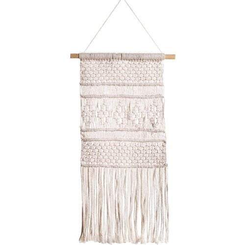 Macrame Woven Wall Hanging Bohemia Tapestry Chic Room Geometric Tapestry Art Beautiful Home Decoration for Living Room