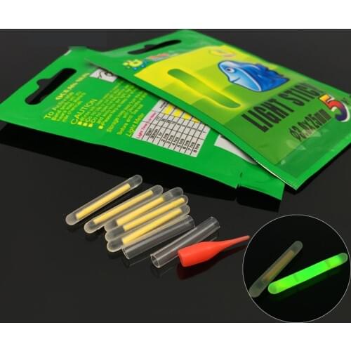 250pcs 50bags 3.0*25mm Chemical Fishing Light Sticks Glow Night Float Fluorescent Fishing Light Sticks Fish Bait Alarm Tools