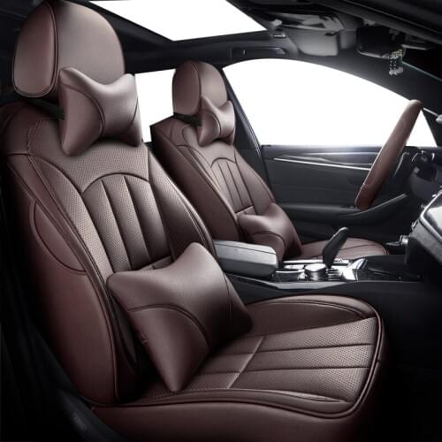 Front + Rear) Special Leather car seat covers For Fiat Uno Palio Linea Punto Bravo 500 Panda SUV car accessories auto styling