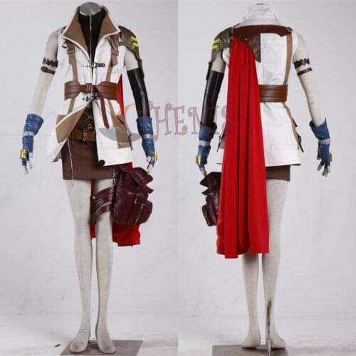 Athemis real doll sex doll set Final Fantasy XIIIFF13 Lightning Eclair Farron Cosplay Custume for 100cm doll