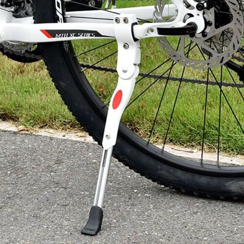 Adjustable Bike Kickstand MTB Road Bike Parking Racks Side Support Foot Brace Rack Two Holes Side Rear Parking Stable Stand
