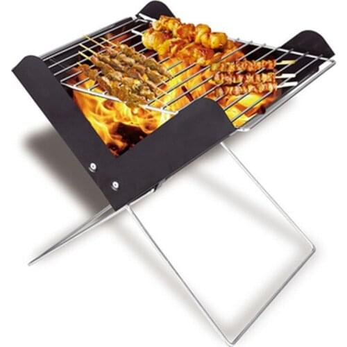 Mini Outdoor Barbecue Folding Barbecue X Type Charcoal Grill Portable Household Outdoor Barbecue Tool