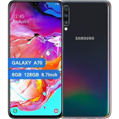 Samsung Galaxy A70 Smartphone 6.7 Inch 6GB 128GB Snapdragon 675 Octa Core 4500mAh Fast Charging NFC Mobile Phone
