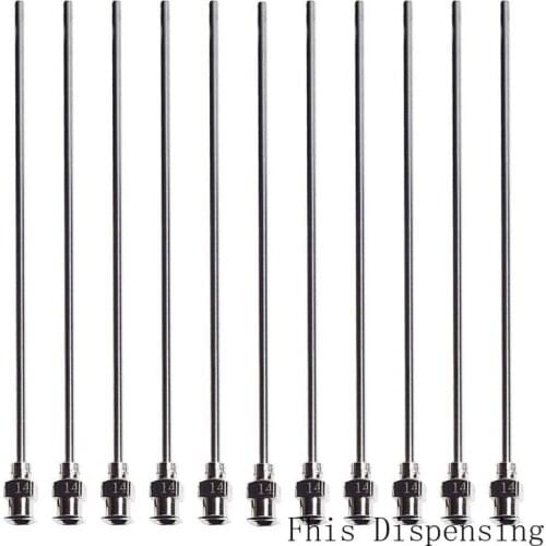Stainless Steel All Metal Blunt Tips Syringe 14G 130mm Dispensing Needles for Injection Pack of 2