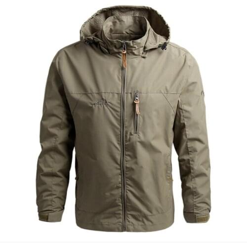 2021 Spring and Autumn Coat Mens Trend Foreign Trade Mountaineering Jacket Windbreaker Outdoor Sports Jacket Mens Wear