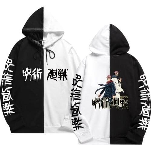 Japanese Summer Mens Sportswear Anime Jujutsu Kaisen Sweatshirts Thin Clothing Hoodie Male Cloth hoodies Harajuku Patchwork
