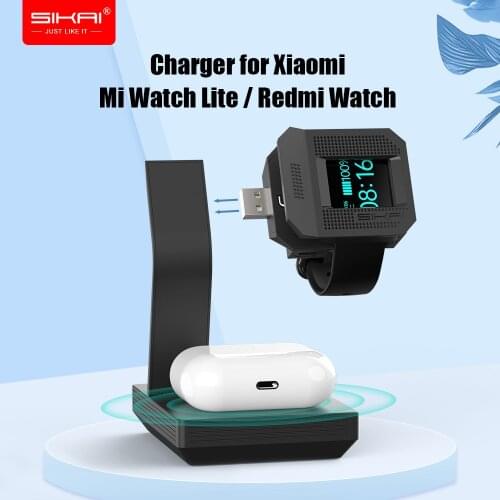 Sikai Charging Dock Base For Xiaomi Mi Watch Lite Global Version Usb Charger For Redmi Watch Smart Watch Wireless Charger