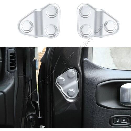 Front Door Screw Protective cover Trim Stickers for Jeep Wrangler JL & JT Gladiator 2018+ Car Styling Accessories