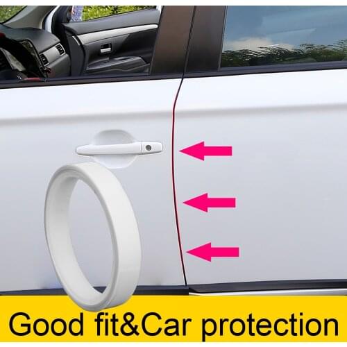 LEEPEE Anti-scratch Wrap Sticker Styling Mouldings Paint Protective Film Car Door Edges Guard Door Scratch Protector 1.5cmx5m
