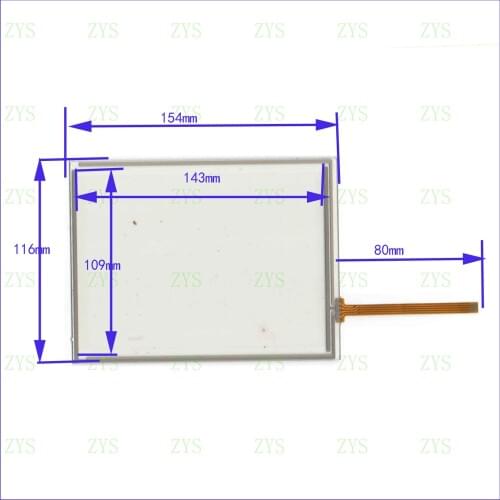 ZhiYuSun KDT-6427 154mm*116mm 4 line touch screen 154*116 panel Sensor glass Compabible send Extended line