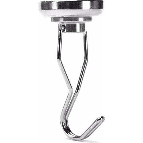 Super N52 1PCS D32mm flexible rotatable strong neodymium magnetic hook with vertical pull force 15KG