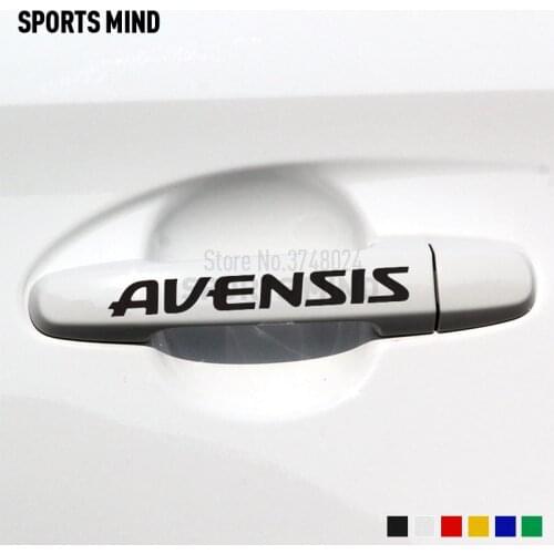 4 Pieces Sports Mind Car Sticker Decal For Toyota Avensis t25 TRD Accessories Car Styling Automobiles Car Door Handle Sticker