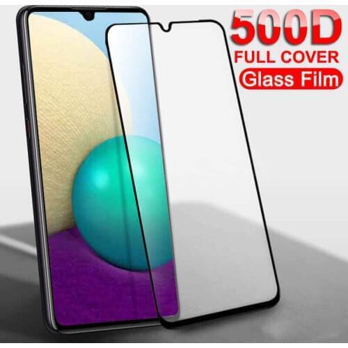500D Protective Glass For Samsung Galaxy A02 A32 A52 A72 A12 A02s Case Full Cover on Samsun Galaxi A02 A 02 Tempered Glass Armor